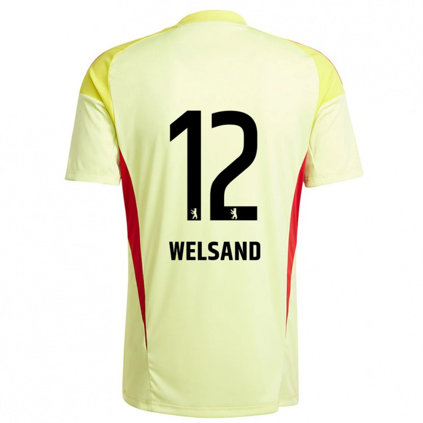 Danxen Men Oskar Welsand #12 Light Yellow Black Goalkeeper Jersey 2025/26 T-Shirt