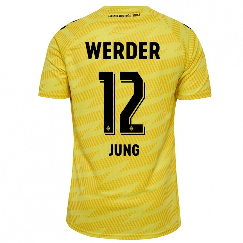 Danxen Men Hugo Jung #12 Yellow Black Goalkeeper Jersey 2025/26 T-Shirt