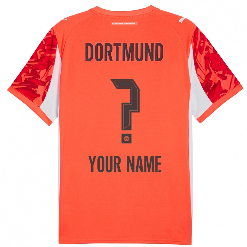 Danxen Men Borussia Dortmund Red Orange Goalkeeper Jersey 2025/26 T-Shirt