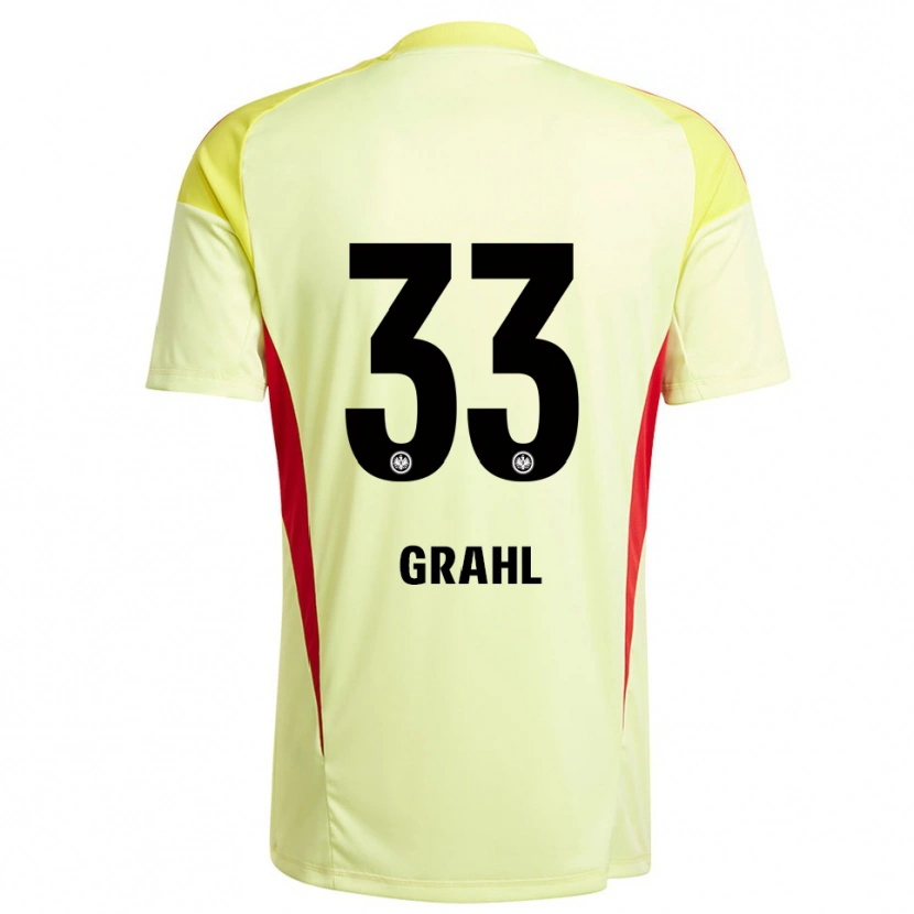 Danxen Men Jens Grahl #33 Light Yellow Black Goalkeeper Jersey 2025/26 T-Shirt