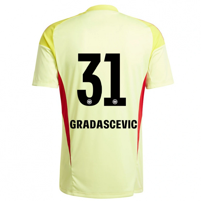 Danxen Men Meris Gradascevic #31 Light Yellow Black Goalkeeper Jersey 2025/26 T-Shirt