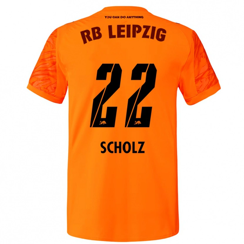 Danxen Men Emil Scholz #22 Orange Red Goalkeeper Jersey 2025/26 T-Shirt