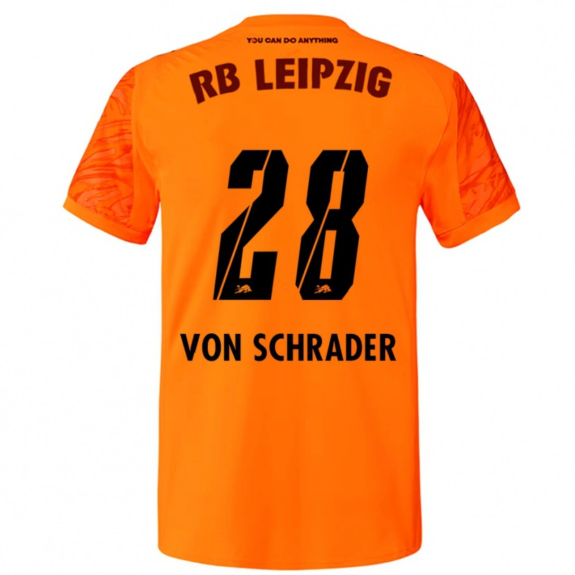 Danxen Men Lina Von Schrader #28 Orange Red Goalkeeper Jersey 2025/26 T-Shirt