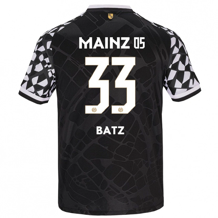Danxen Men Daniel Batz #33 Black White Goalkeeper Jersey 2025/26 T-Shirt