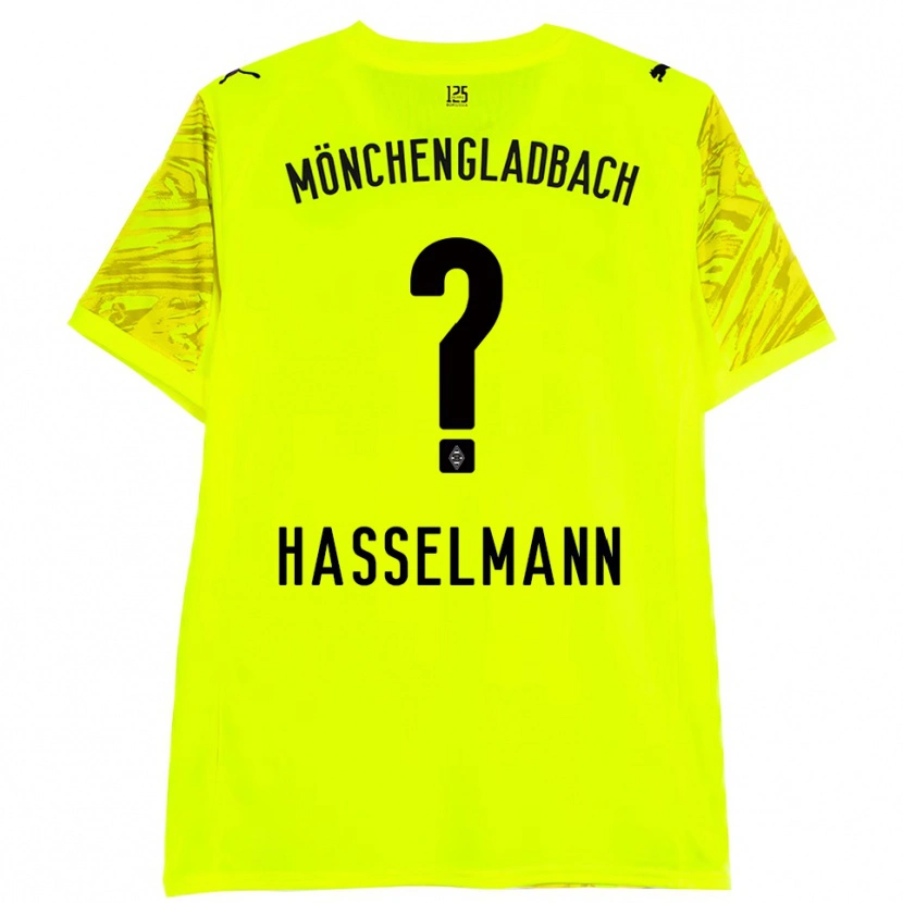 Danxen Men Nina Hasselmann #0 Yellow Black Goalkeeper Jersey 2025/26 T-Shirt