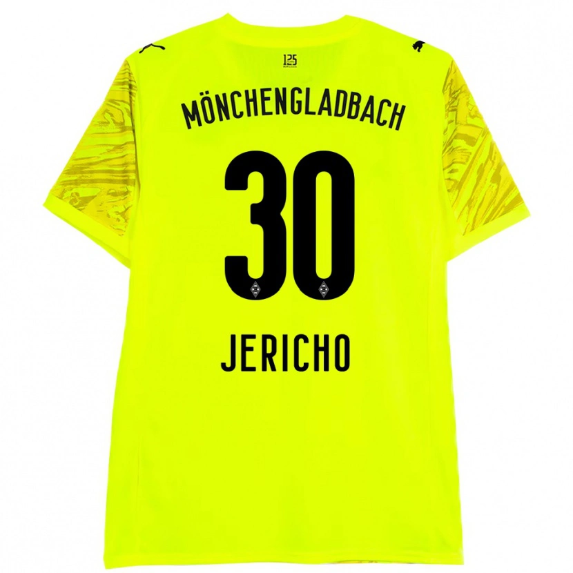 Danxen Men Aidan Jericho #30 Yellow Black Goalkeeper Jersey 2025/26 T-Shirt