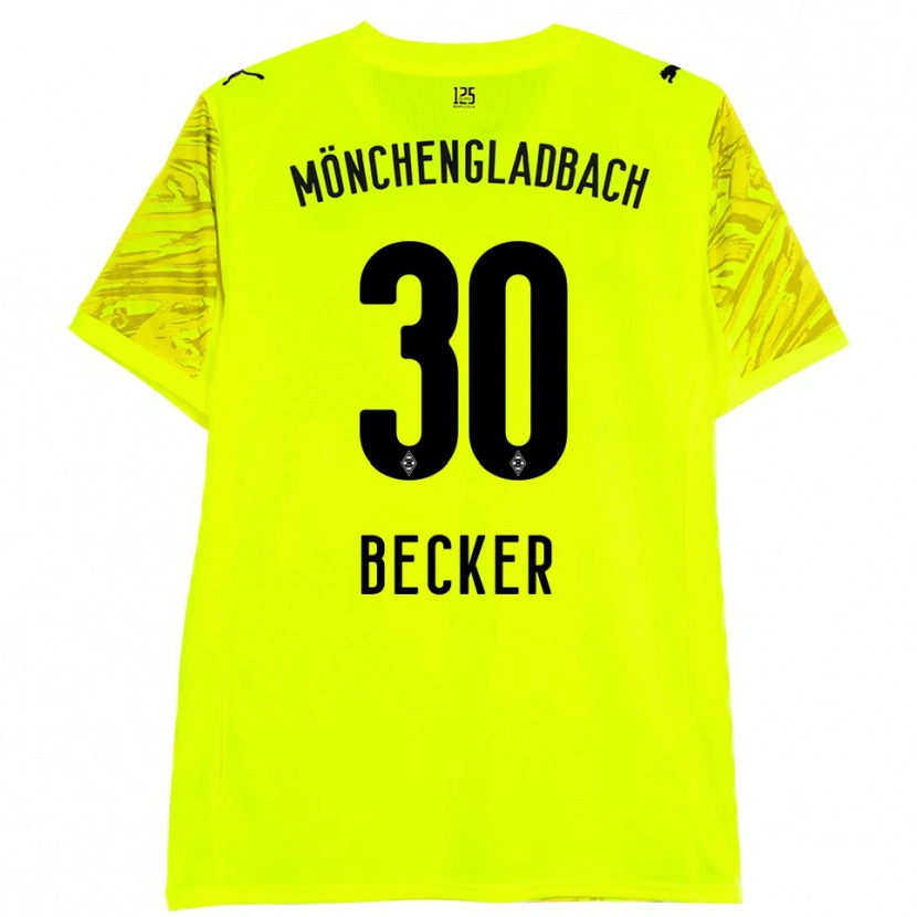 Danxen Men Benjamin Becker #30 Yellow Black Goalkeeper Jersey 2025/26 T-Shirt