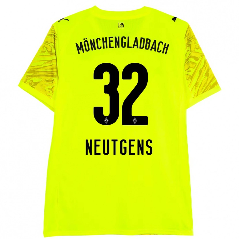 Danxen Men Maximilian Neutgens #32 Yellow Black Goalkeeper Jersey 2025/26 T-Shirt