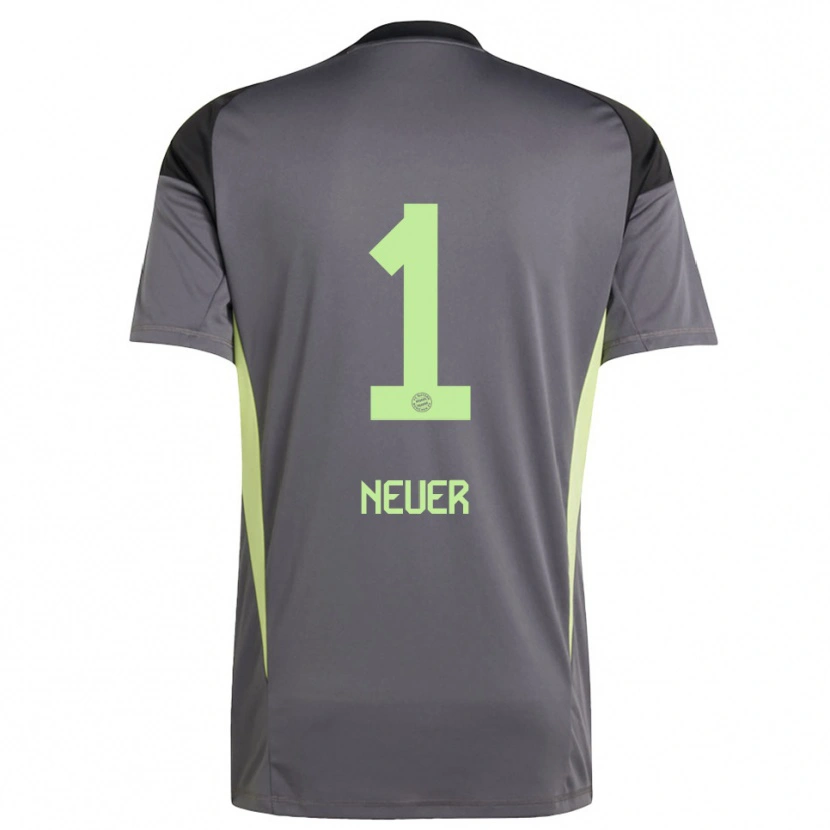 Danxen Men Manuel Neuer #1 Black Green Yellow Goalkeeper Jersey 2025/26 T-Shirt