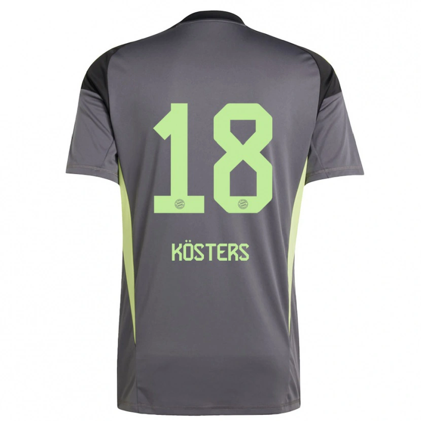 Danxen Men Matthias Kösters #18 Black Green Yellow Goalkeeper Jersey 2025/26 T-Shirt