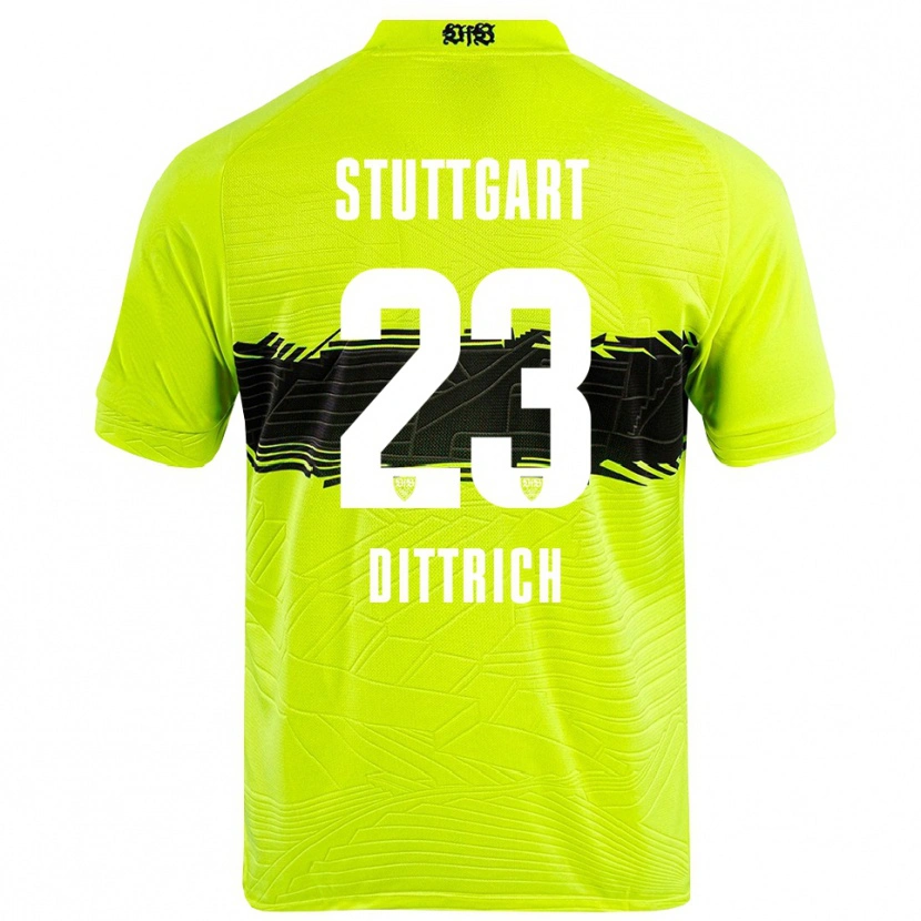 Danxen Men Robin Dittrich #23 Green Yellow Black Goalkeeper Jersey 2025/26 T-Shirt