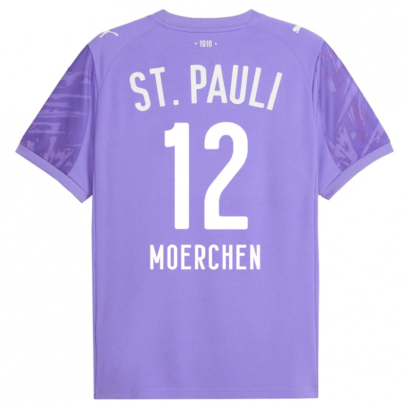 Danxen Men Theo Moerchen #12 Medium Purple Black Goalkeeper Jersey 2025/26 T-Shirt