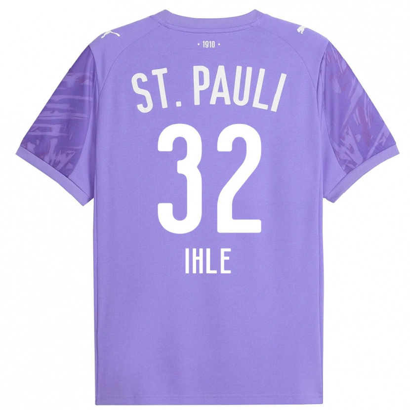 Danxen Men Friederike Ihle #32 Medium Purple Black Goalkeeper Jersey 2025/26 T-Shirt