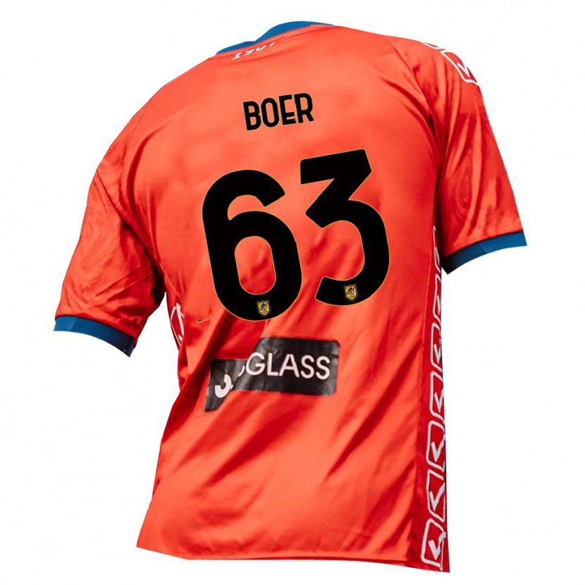 Danxen Men Pietro Boer #63 Red Orange Goalkeeper Jersey 2025/26 T-Shirt