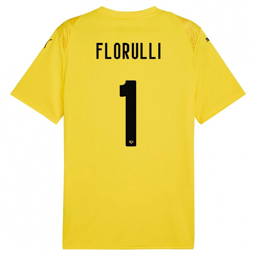 Danxen Men Gerlando Florulli #1 Yellow Black Goalkeeper Jersey 2025/26 T-Shirt