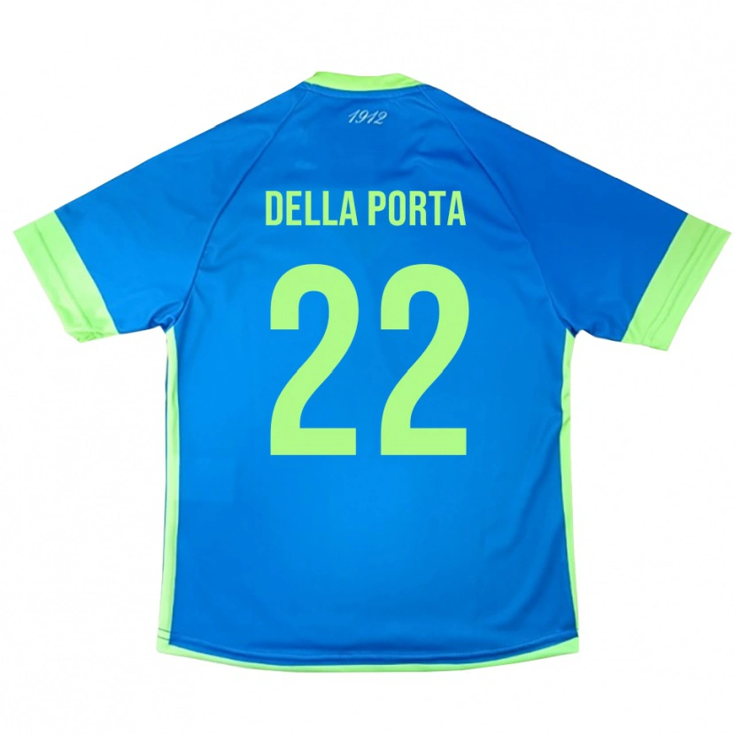 Danxen Men Simone Della Porta #22 Blue Green Yellow Goalkeeper Jersey 2025/26 T-Shirt