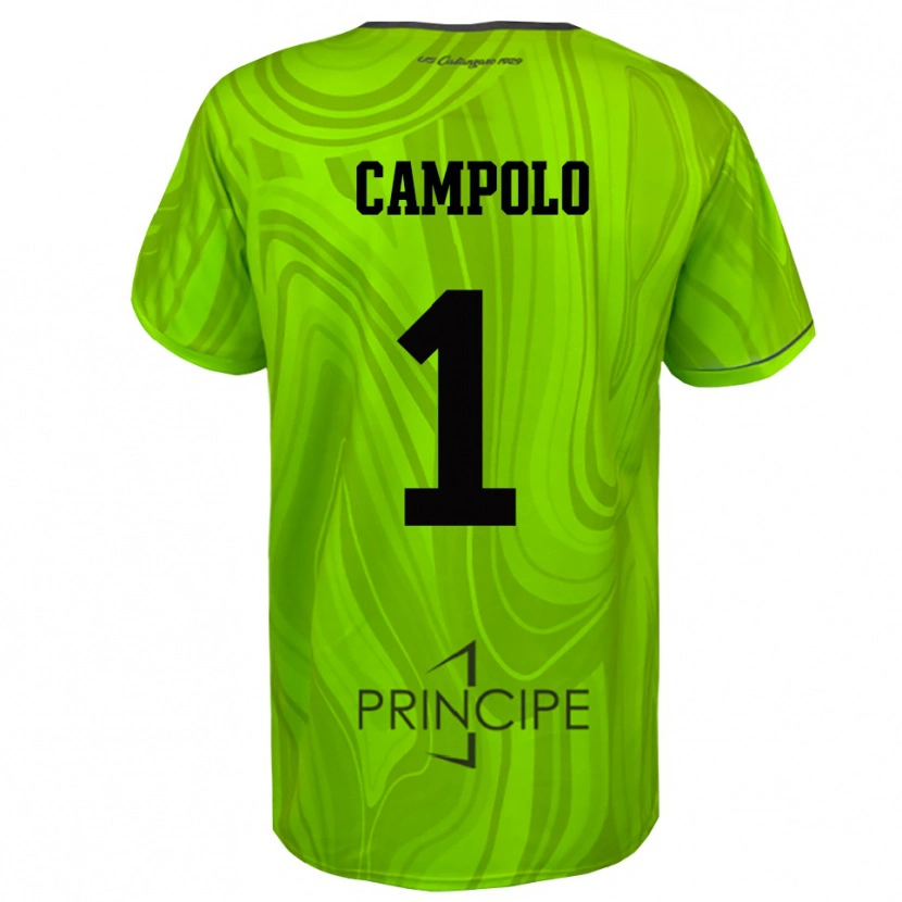 Danxen Men Alessandro Campolo #1 Yellow Green Black Goalkeeper Jersey 2025/26 T-Shirt