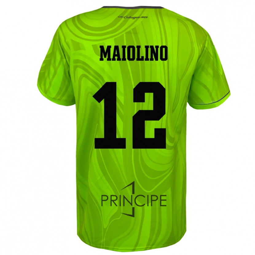 Danxen Men Alex Maiolino #12 Yellow Green Black Goalkeeper Jersey 2025/26 T-Shirt