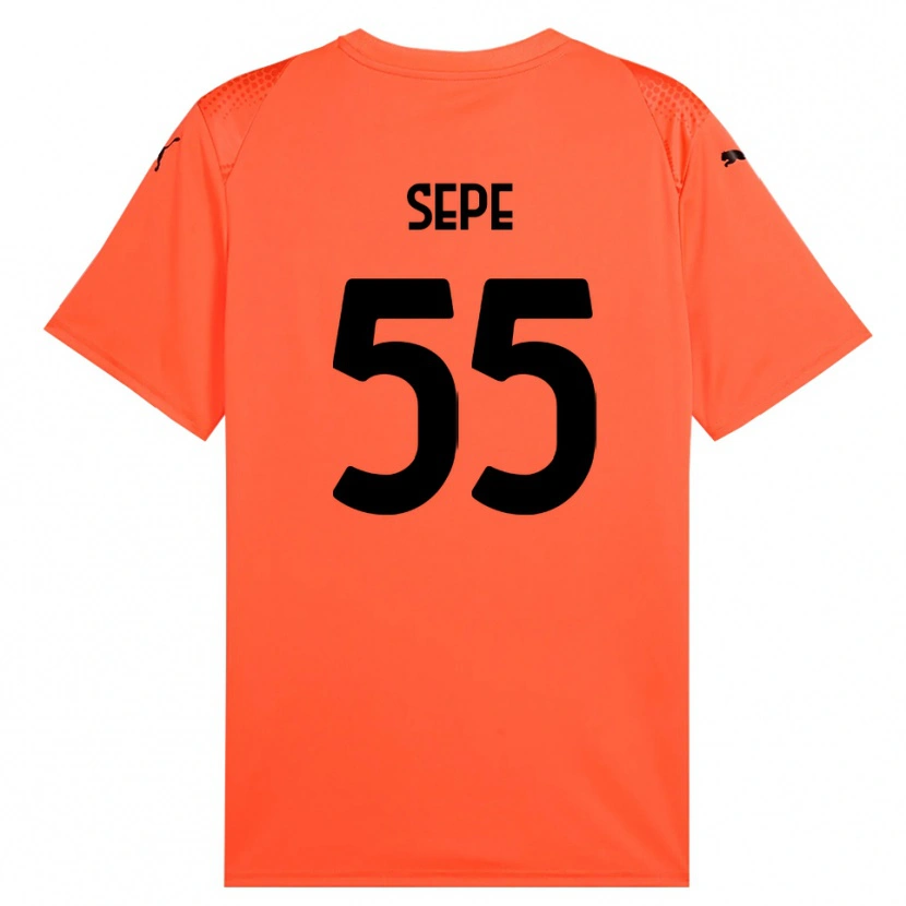Danxen Men Luigi Sepe #55 Orange Black Goalkeeper Jersey 2025/26 T-Shirt