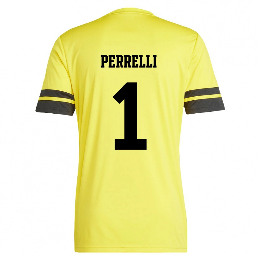 Danxen Men Samuele Perrelli #1 Yellow Black Goalkeeper Jersey 2025/26 T-Shirt