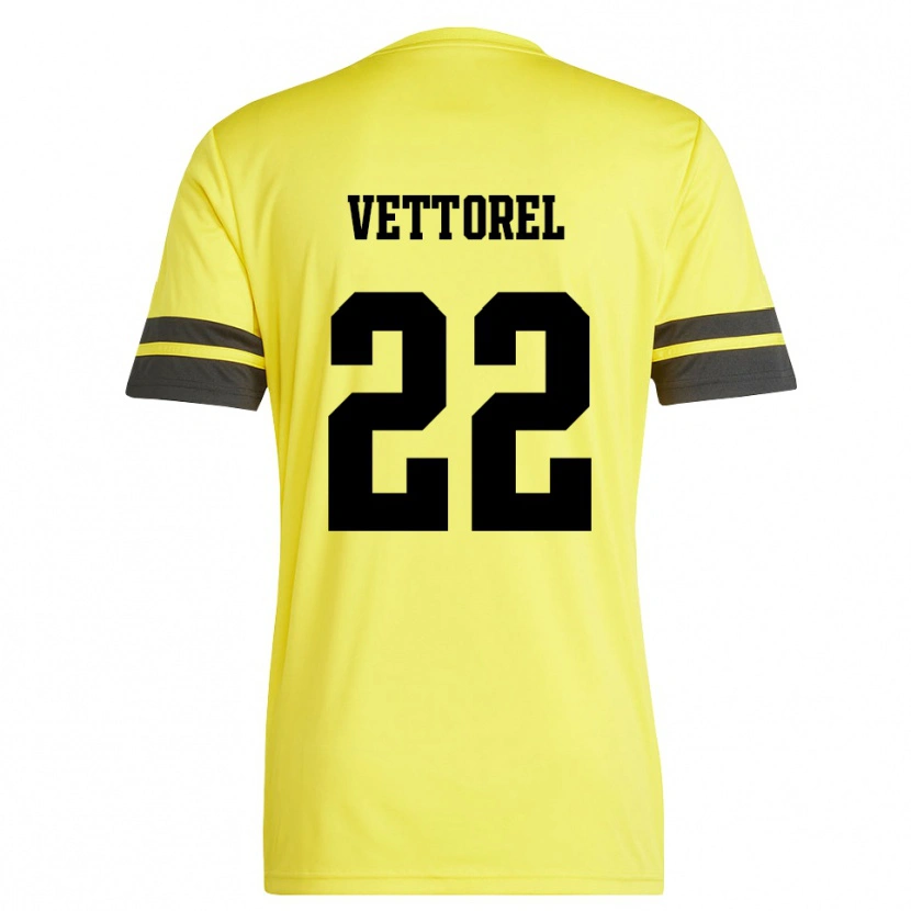 Danxen Men Thomas Vettorel #22 Yellow Black Goalkeeper Jersey 2025/26 T-Shirt