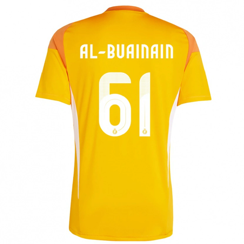 Danxen Men Mubarak Al-Buainain #61 Orange Yellow White Goalkeeper Jersey 2025/26 T-Shirt
