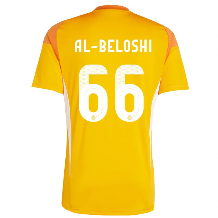 Danxen Men Reem Al-Beloshi #66 Orange Yellow White Goalkeeper Jersey 2025/26 T-Shirt