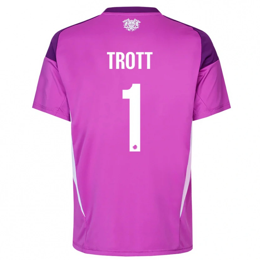 Danxen Men Nathan Trott #1 Lilac Purple White Goalkeeper Jersey 2025/26 T-Shirt