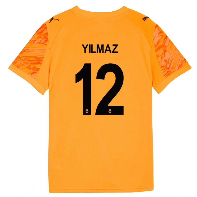 Danxen Men Arda Yılmaz #12 Dark Orange Black Goalkeeper Jersey 2025/26 T-Shirt