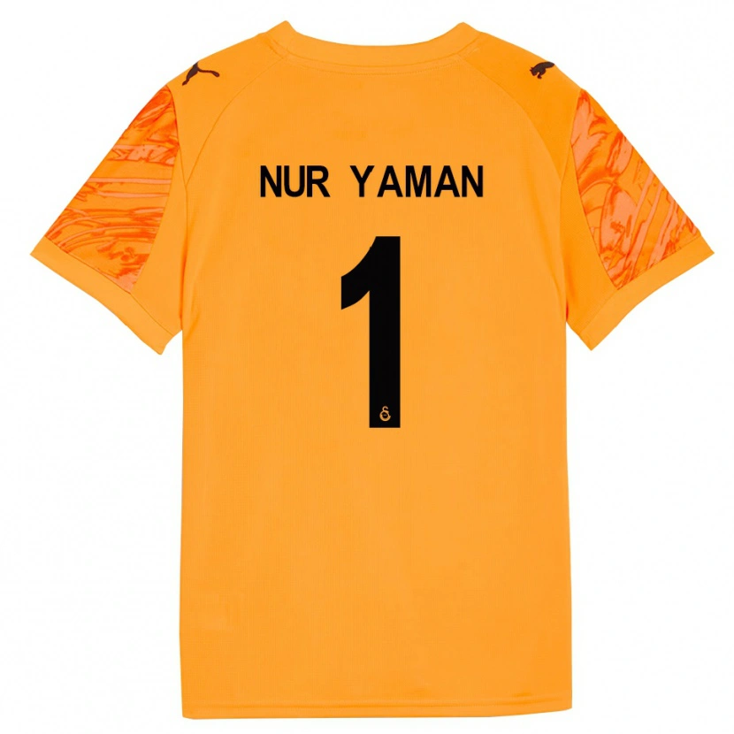 Danxen Men Gamze Nur Yaman #1 Dark Orange Black Goalkeeper Jersey 2025/26 T-Shirt
