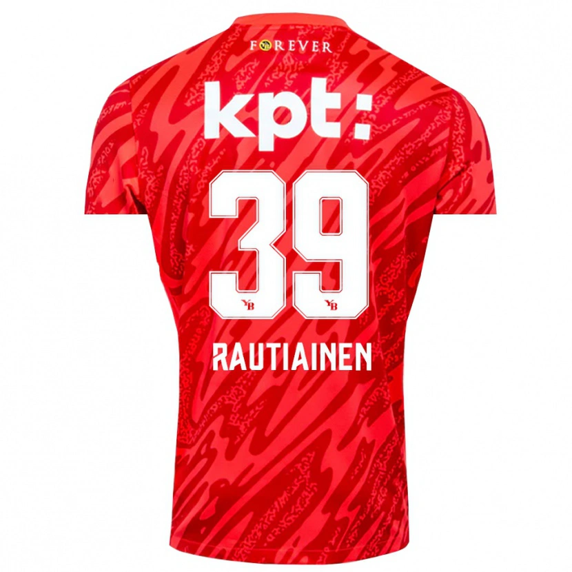 Danxen Men Iina Rautiainen #39 Red White Goalkeeper Jersey 2025/26 T-Shirt