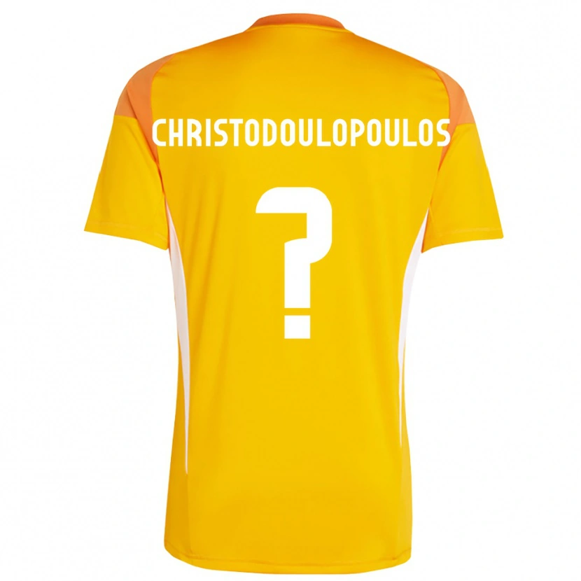Danxen Men Giannis Christodoulopoulos #0 Orange White Goalkeeper Jersey 2025/26 T-Shirt