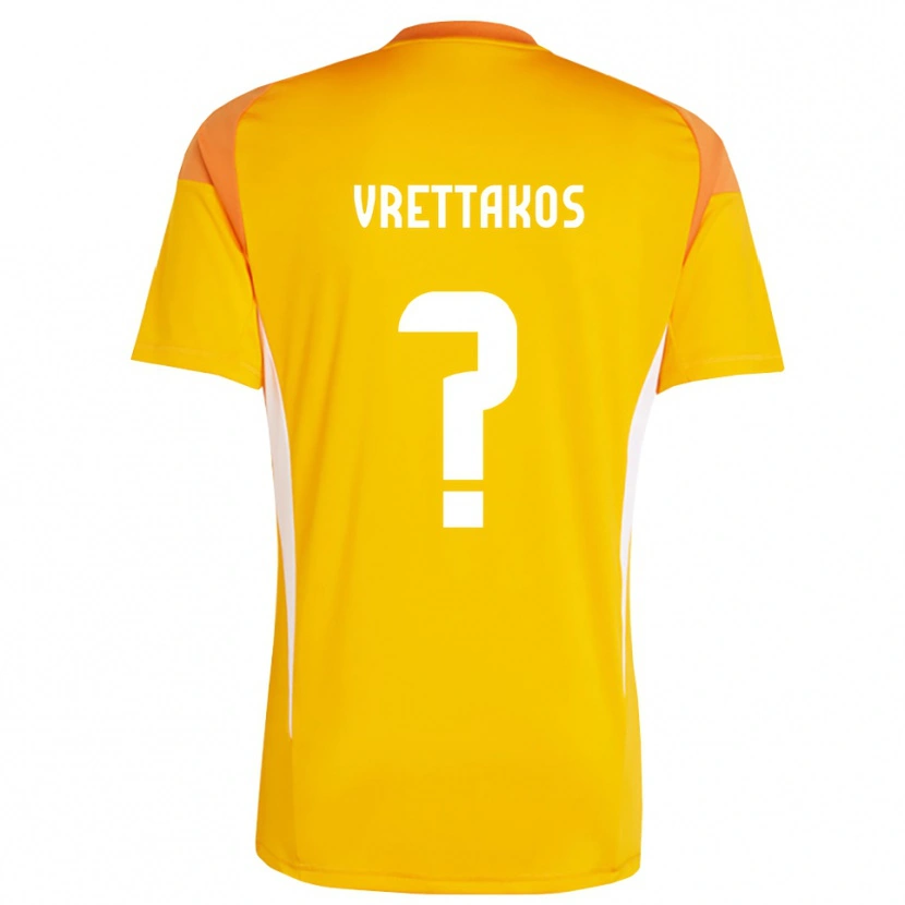 Danxen Men Georgios Vrettakos #0 Orange White Goalkeeper Jersey 2025/26 T-Shirt