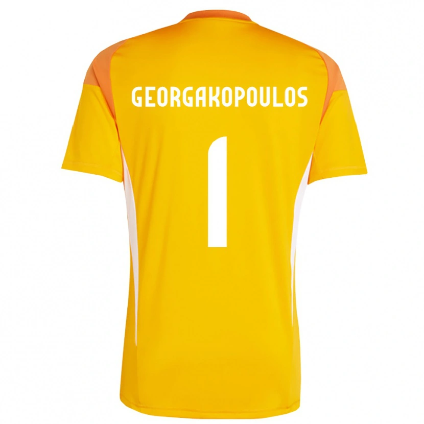 Danxen Men Iason Georgakopoulos #1 Orange White Goalkeeper Jersey 2025/26 T-Shirt