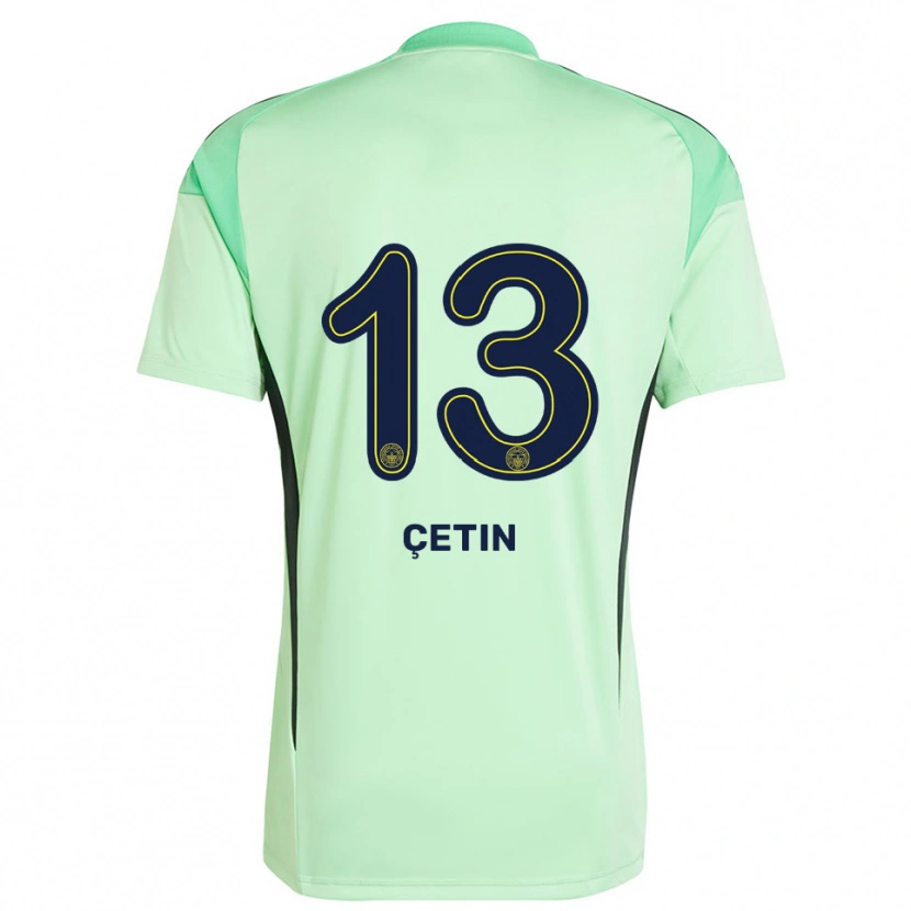 Danxen Men Tarık Çetin #13 Light Green Black Goalkeeper Jersey 2025/26 T-Shirt