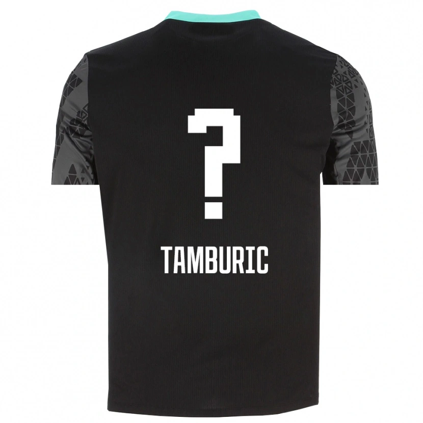 Danxen Men Vukasin Tamburic #0 Dim Gray Black Goalkeeper Jersey 2025/26 T-Shirt