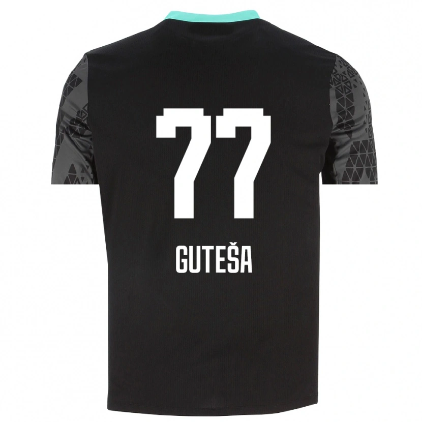 Danxen Men Ivan Guteša #77 Dim Gray Black Goalkeeper Jersey 2025/26 T-Shirt