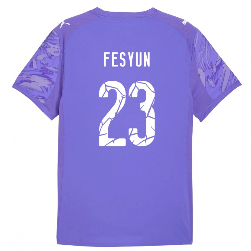 Danxen Men Kiril Fesyun #23 Lilac Purple Goalkeeper Jersey 2025/26 T-Shirt