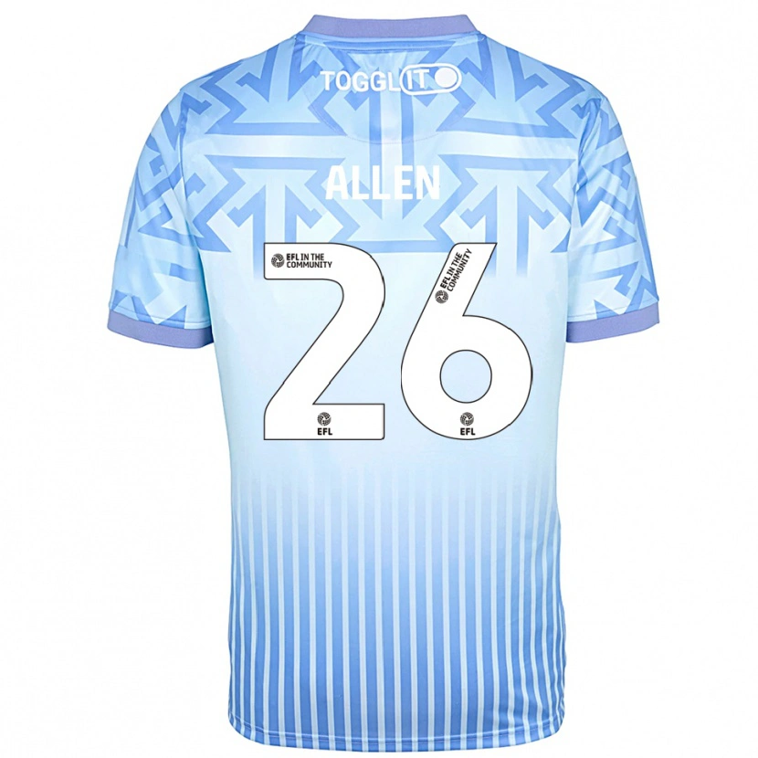 Danxen Men Lauren Allen #26 Light Blue White Goalkeeper Jersey 2025/26 T-Shirt