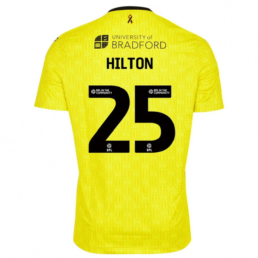 Danxen Men Joe Hilton #25 Yellow Black Goalkeeper Jersey 2025/26 T-Shirt
