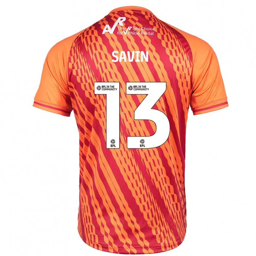 Danxen Men Toby Savin #13 Orange Goalkeeper Jersey 2025/26 T-Shirt
