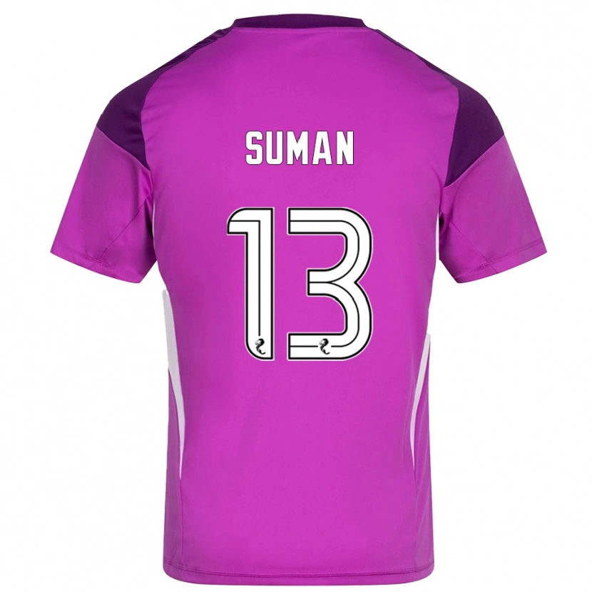 Danxen Men Nick Suman #13 Purple Magenta Goalkeeper Jersey 2025/26 T-Shirt