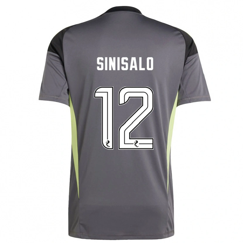 Danxen Men Viljami Sinisalo #12 Gray White Goalkeeper Jersey 2025/26 T-Shirt