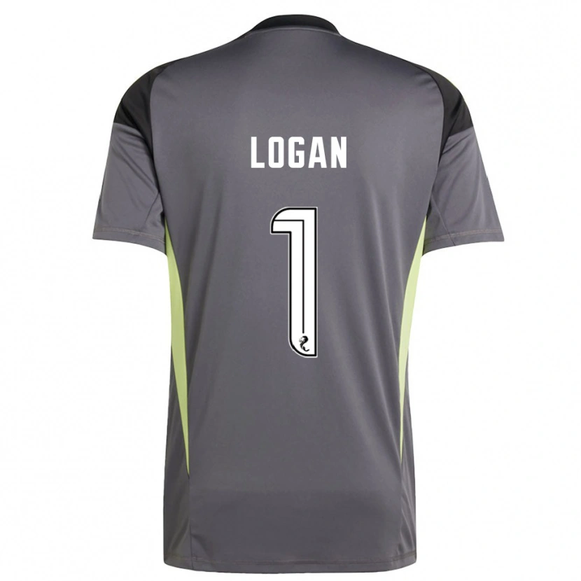 Danxen Men Chloe Logan #1 Gray White Goalkeeper Jersey 2025/26 T-Shirt