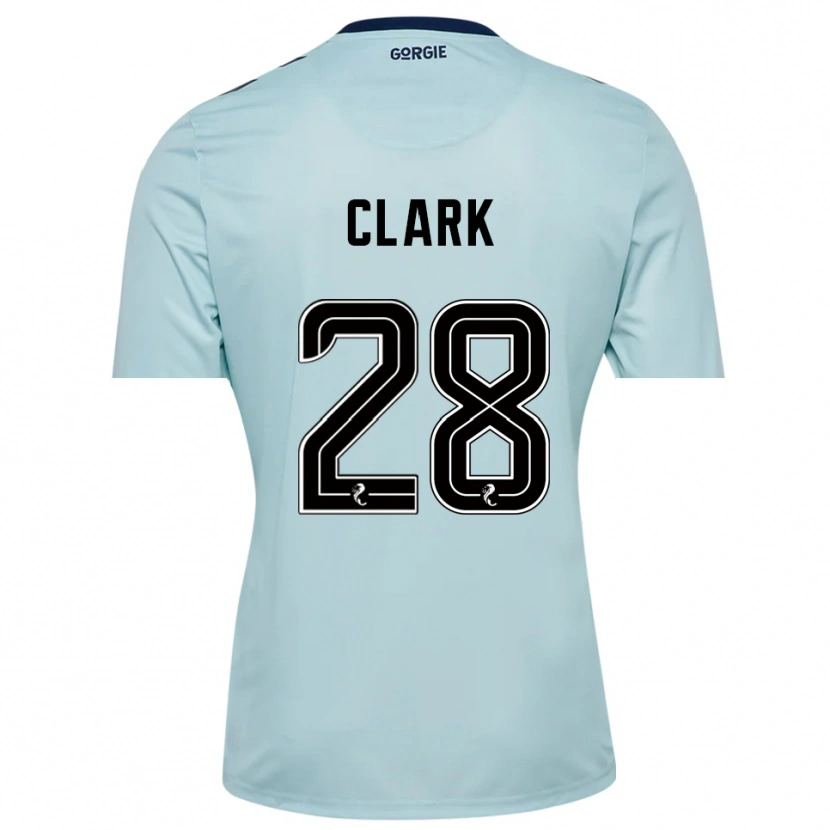 Danxen Men Zander Clark #28 Light Blue Black Goalkeeper Jersey 2025/26 T-Shirt