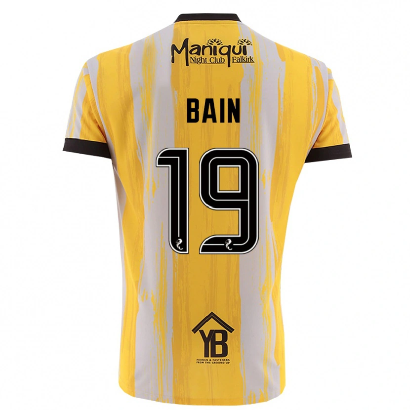 Danxen Men Scott Bain #19 Yellow Black Goalkeeper Jersey 2025/26 T-Shirt