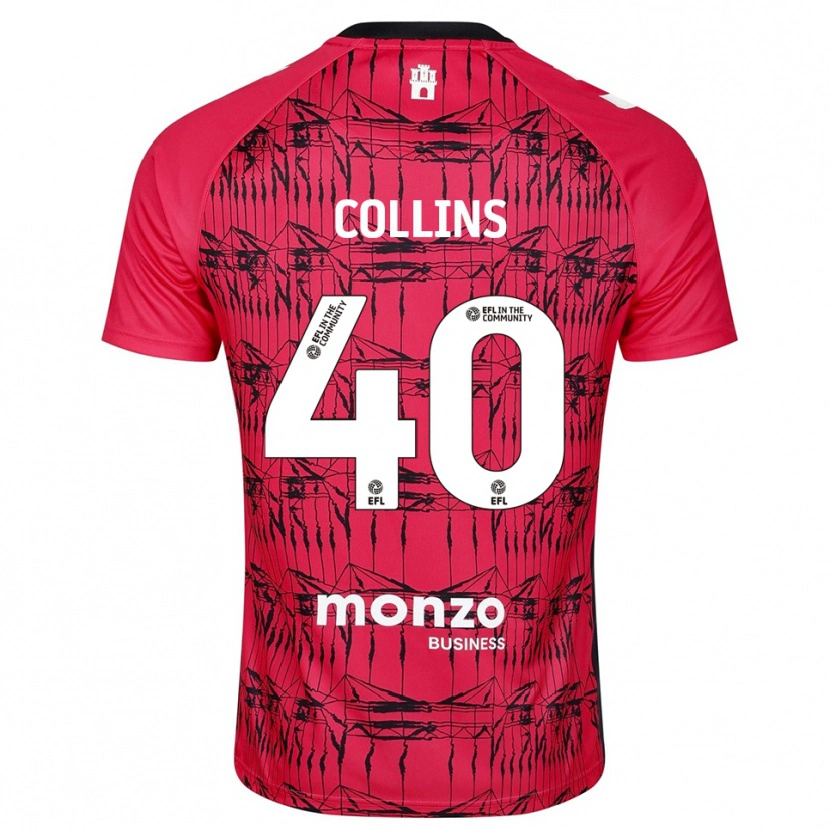 Danxen Men Brad Collins #40 Red White Goalkeeper Jersey 2025/26 T-Shirt