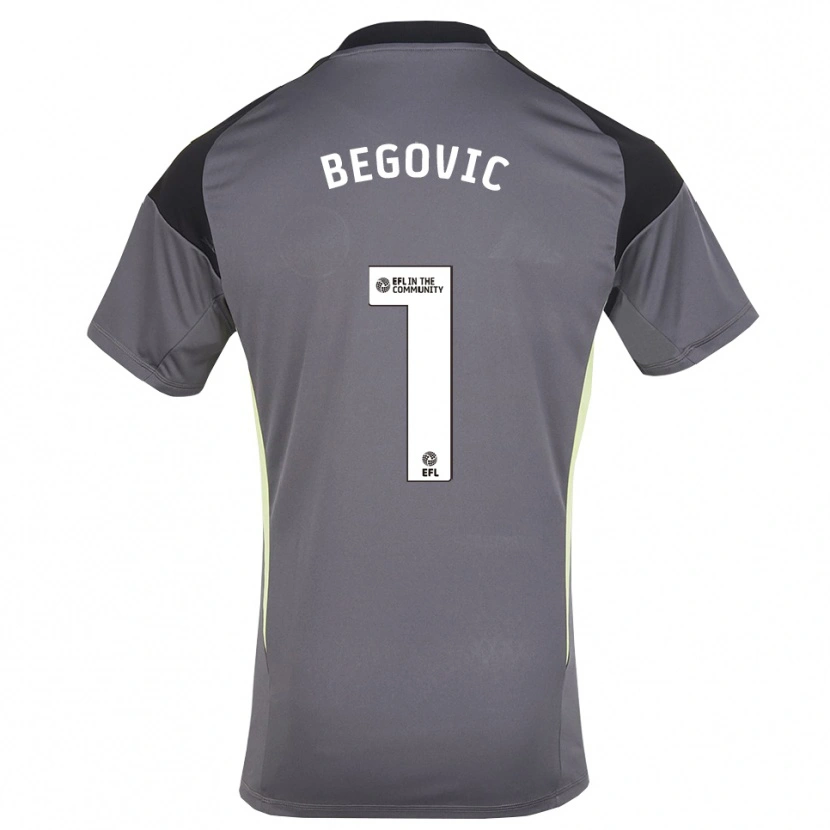 Danxen Men Asmir Begovic #1 Gray White Goalkeeper Jersey 2025/26 T-Shirt
