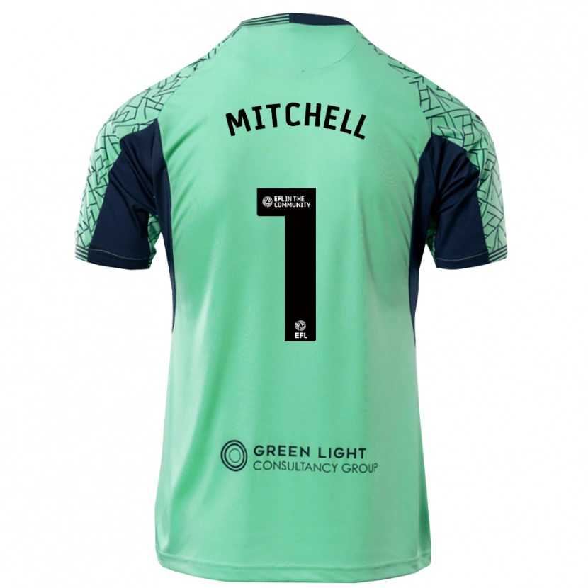 Danxen Men Rylee Mitchell #1 Aqua Black Goalkeeper Jersey 2025/26 T-Shirt