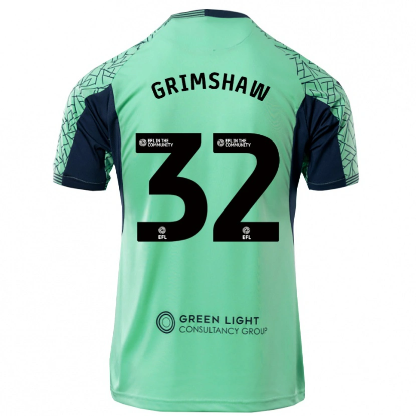 Danxen Men Daniel Grimshaw #32 Aqua Black Goalkeeper Jersey 2025/26 T-Shirt